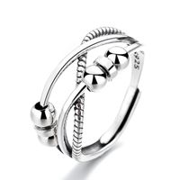 1 Piece Simple Style Geometric Sterling Silver Open Ring sku image 1