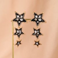 New Star-shaped Diamond Earrings Nhpf151920 main image 2