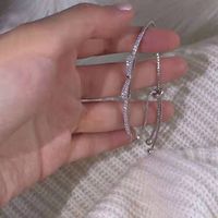 1 Piece Simple Style Bow Knot Copper Inlay Zircon Bracelets sku image 1