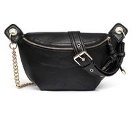 Women's All Seasons Pu Leather Solid Color Vintage Style Zipper Shoulder Bag Fanny Pack main image 4