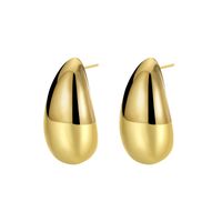 1 Pair Fashion Water Droplets Copper Plating Drop Earrings main image 4
