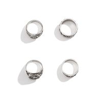 1 Set Fashion Solid Color Alloy Plating Men's Rings main image 4