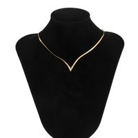 1 Stück Mode Einfarbig Kupfer Überzug Halskette sku image 1