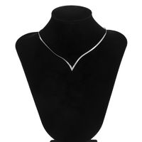 1 Stück Mode Einfarbig Kupfer Überzug Halskette sku image 2
