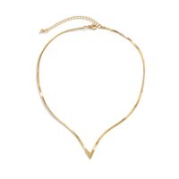 1 Piece Fashion Solid Color Copper Plating Necklace main image 3