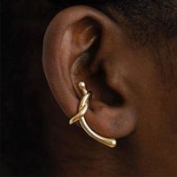 Wholesale Jewelry Nordic Style Knot Alloy 14k Gold Plated Ear Clips main image 1