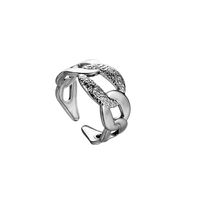 1 Piece Hip-hop Geometric Stainless Steel Open Ring main image 5