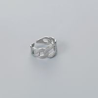 1 Piece Hip-hop Geometric Stainless Steel Open Ring main image 4