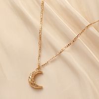 1 Piece Fashion Moon Alloy Plating Three-dimensional Women's Pendant Necklace main image 6