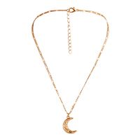 1 Piece Fashion Moon Alloy Plating Three-dimensional Women's Pendant Necklace main image 3