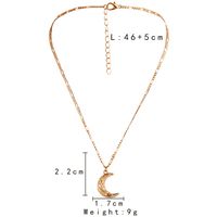 1 Piece Fashion Moon Alloy Plating Three-dimensional Women's Pendant Necklace main image 2