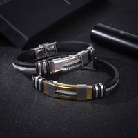 1 Piece Fashion U Shape Stainless Steel Bangle main image 6