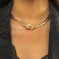 Sexy Streetwear Knot Metal Copper Tassel Women's Long Necklace Necklace main image 7