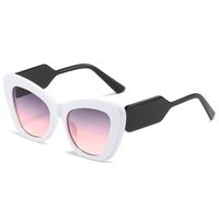 Retro Geometric Ac Cat Eye Full Frame Men's Sunglasses sku image 7