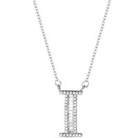Elegant Brief Sterling Silber Überzug Zirkon Halskette Mit Anhänger sku image 9
