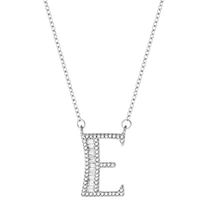 Elegant Brief Sterling Silber Überzug Zirkon Halskette Mit Anhänger sku image 5