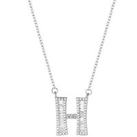 Elegant Brief Sterling Silber Überzug Zirkon Halskette Mit Anhänger sku image 8