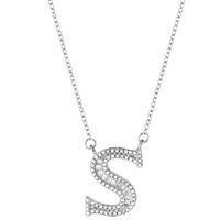 Elegant Brief Sterling Silber Überzug Zirkon Halskette Mit Anhänger sku image 19