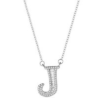 Elegant Brief Sterling Silber Überzug Zirkon Halskette Mit Anhänger sku image 10