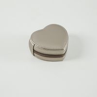 Fashion Heart Shape Solid Color Pu Leather Jewelry Boxes sku image 4