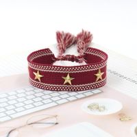 1 Piece Bohemian Star Stripe Polyester Unisex Bracelets sku image 52