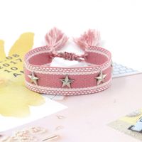 1 Piece Retro Star Stripe Alloy Polyester Unisex Bracelets sku image 22