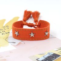 1 Piece Retro Star Stripe Alloy Polyester Unisex Bracelets sku image 55