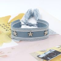 1 Piece Retro Star Stripe Alloy Polyester Unisex Bracelets sku image 61