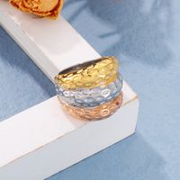 1 Piece Fashion Round Multicolor Stainless Steel Plating Rings main image 2