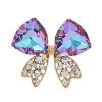 Retro Bow Knot Alloy Plating Artificial Rhinestones Women's Brooches main image 2