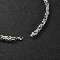 1 Stück Mode Einfarbig Titan Stahl Unisex Halskette main image 9