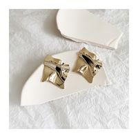 1 Pair Simple Style Solid Color Metal Plating Women's Earrings sku image 1
