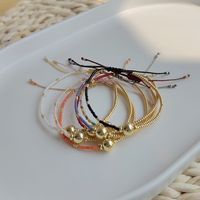 Fashion Geometric Glass Copper Bracelets In Bulk main image 3