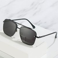 Simple Style Gradient Color Pc Square Frameless Men's Sunglasses main image 2