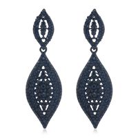 Wholesale Jewelry 1 Pair Fashion Water Droplets Alloy Rhinestones Drop Earrings sku image 4