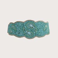 Ethnic Style Multicolor Plastic Inlay Beads Women's Corset Belts 1 Piece sku image 3