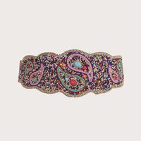 Ethnic Style Multicolor Plastic Inlay Beads Women's Corset Belts 1 Piece sku image 6