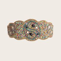 Ethnic Style Multicolor Plastic Inlay Beads Women's Corset Belts 1 Piece sku image 7