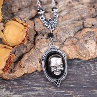 Cool Style Spider Bat Skull Alloy Inlay Artificial Gemstones Halloween Women's Rings Earrings Necklace sku image 1