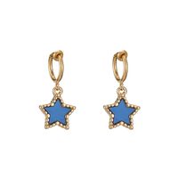 Wholesale Jewelry 1 Pair Cute Pentagram Alloy Acrylic Drop Earrings sku image 5
