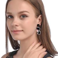 Wholesale Jewelry 1 Pair Gothic Human Arylic Drop Earrings main image 5