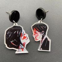 Wholesale Jewelry 1 Pair Gothic Human Arylic Drop Earrings sku image 1