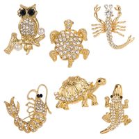Style Simple Animal Alliage Incruster Strass Perle Unisexe Broches main image 1