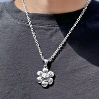 Punk Skull Stainless Steel Alloy Plating Pendant Necklace main image 4