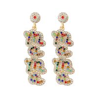 Wholesale Jewelry 1 Pair Mama Letter Alloy Rhinestones Drop Earrings sku image 1