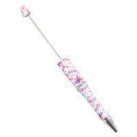 Retro Kreativer Kunststoff Handgemachter Leoparden Muster Blumen Kuhle Perlen Stift main image 7