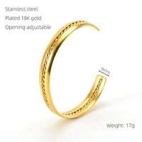 Style Ins Traverser Serpent Acier Inoxydable Placage Plaqué Or 18k Bracelet sku image 10