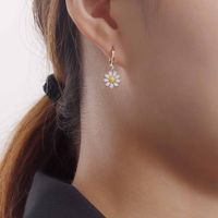 Wholesale Jewelry 1 Pair Cute Flower Alloy Earrings main image 3