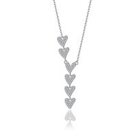 1 Piece Sweet Heart Shape Sterling Silver Plating Inlay Artificial Gemstones Pendant Necklace main image 2