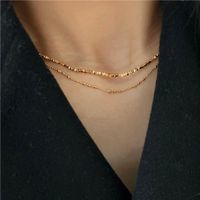 1 Piece Simple Style Solid Color Sterling Silver Plating 18k Gold Plated Necklace main image 2